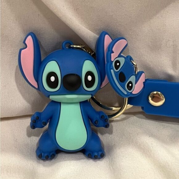 Disney Lilo & Stitch Stitch Keychain Key Ring Bag Backpack Charm NEW! - Picture 1 of 6